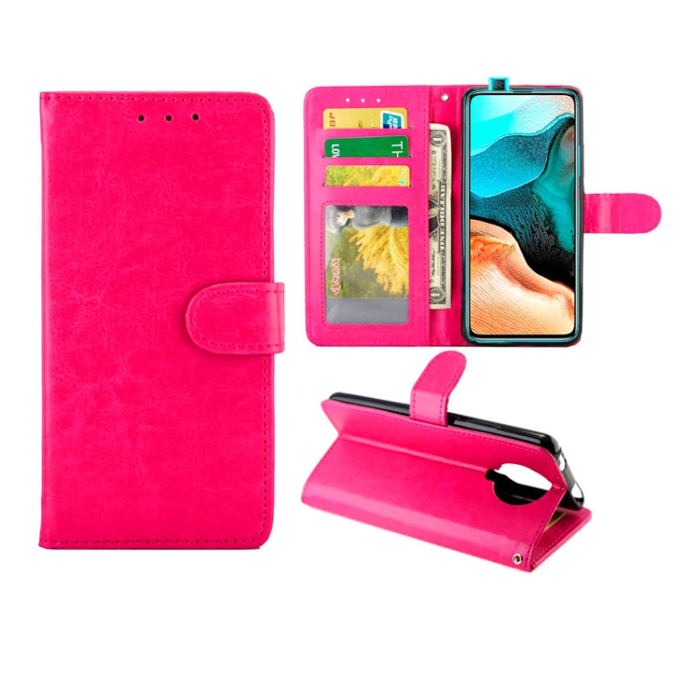 For Xiaomi Redmi K30 Pro Crazy Horse Texture Leather Horizontal Flip Protective Case with Holder & Card Slots & Wallet & Photo Frame