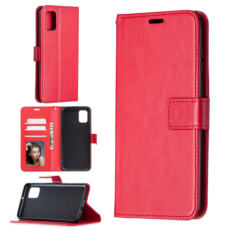 For Samsung Galaxy A31 Crazy Horse Texture Horizontal Flip Leather Case with Holder & Card Slots & Wallet & Photo Frame