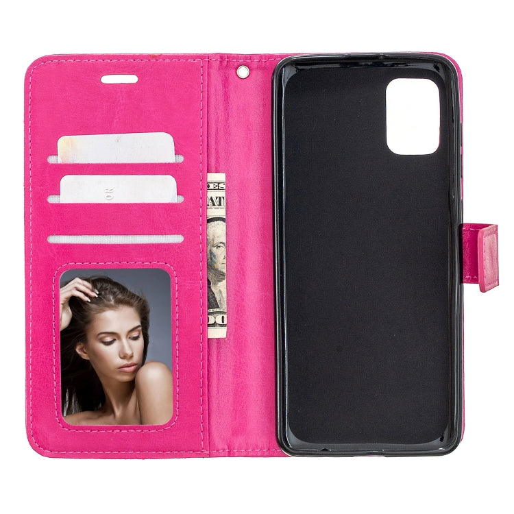 For Samsung Galaxy A31 Crazy Horse Texture Horizontal Flip Leather Case with Holder & Card Slots & Wallet & Photo Frame
