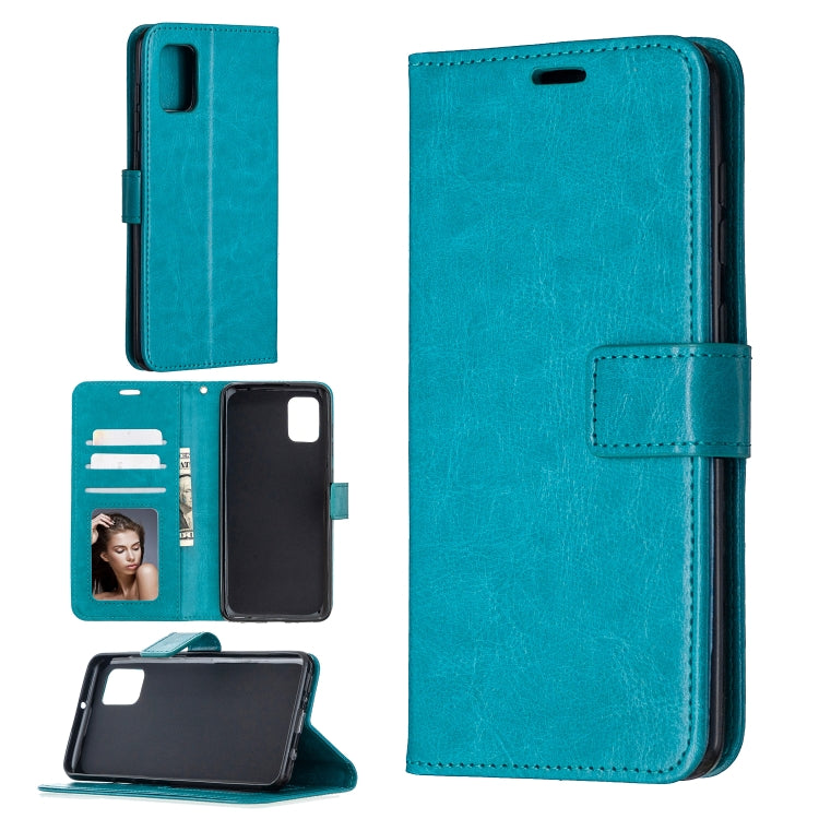 For Samsung Galaxy A31 Crazy Horse Texture Horizontal Flip Leather Case with Holder & Card Slots & Wallet & Photo Frame