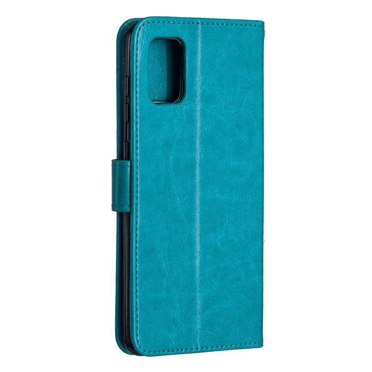 For Samsung Galaxy A31 Crazy Horse Texture Horizontal Flip Leather Case with Holder & Card Slots & Wallet & Photo Frame