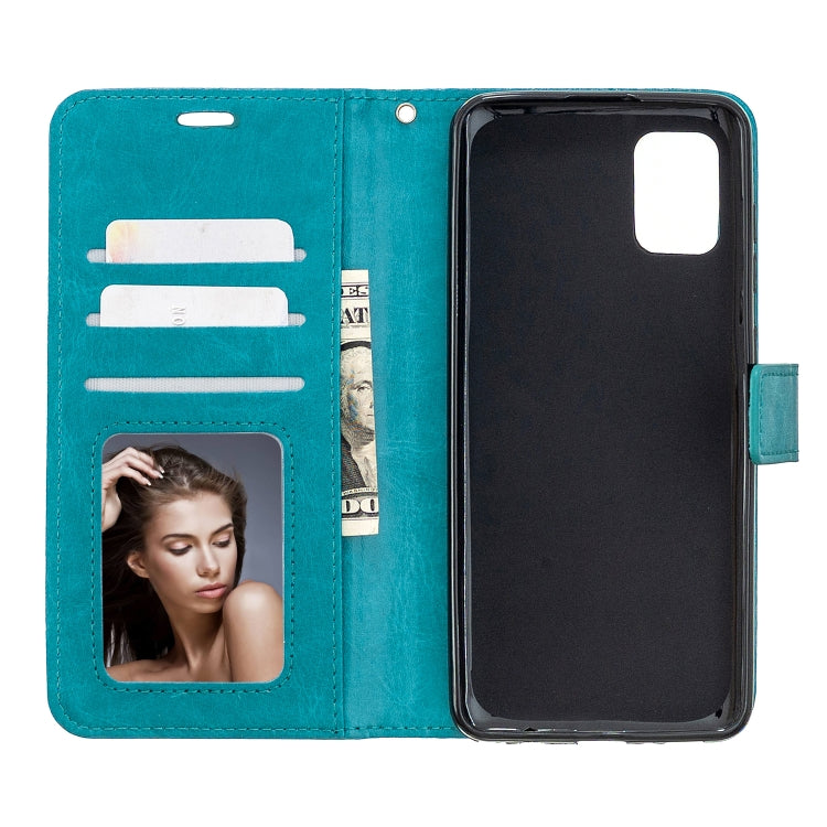 For Samsung Galaxy A31 Crazy Horse Texture Horizontal Flip Leather Case with Holder & Card Slots & Wallet & Photo Frame