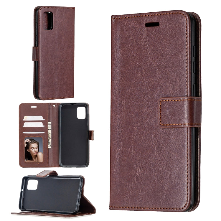 For Samsung Galaxy A31 Crazy Horse Texture Horizontal Flip Leather Case with Holder & Card Slots & Wallet & Photo Frame