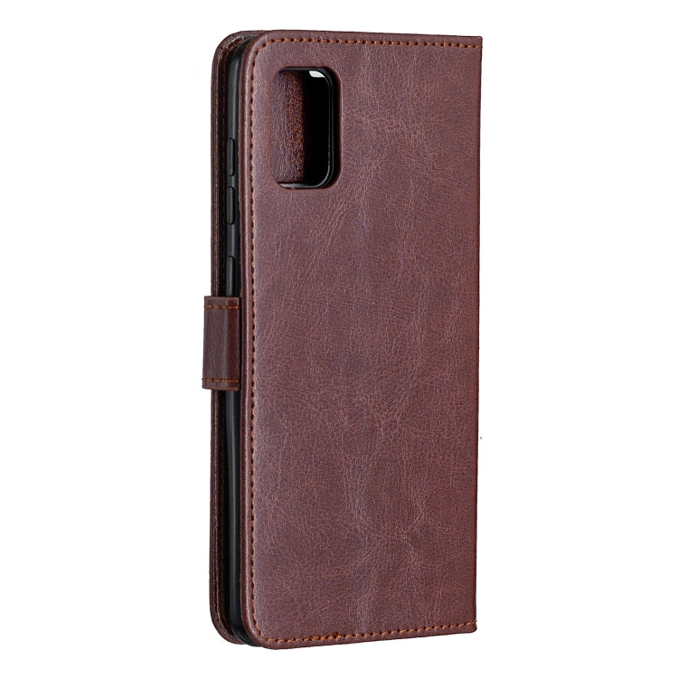 For Samsung Galaxy A31 Crazy Horse Texture Horizontal Flip Leather Case with Holder & Card Slots & Wallet & Photo Frame