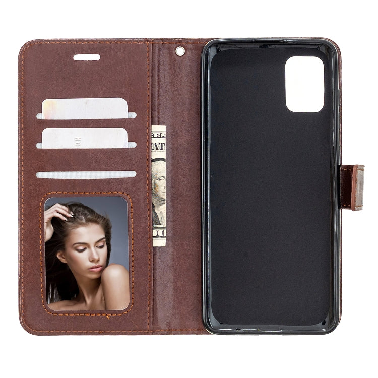 For Samsung Galaxy A31 Crazy Horse Texture Horizontal Flip Leather Case with Holder & Card Slots & Wallet & Photo Frame