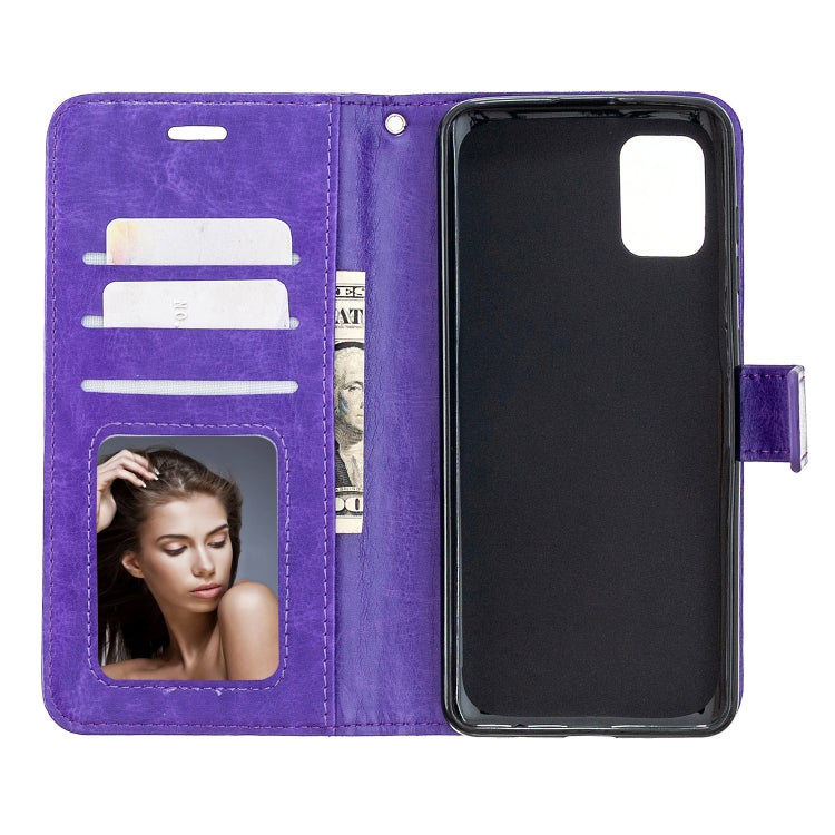 For Samsung Galaxy A31 Crazy Horse Texture Horizontal Flip Leather Case with Holder & Card Slots & Wallet & Photo Frame