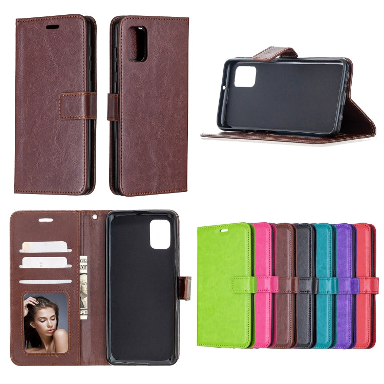 For Samsung Galaxy A31 Crazy Horse Texture Horizontal Flip Leather Case with Holder & Card Slots & Wallet & Photo Frame