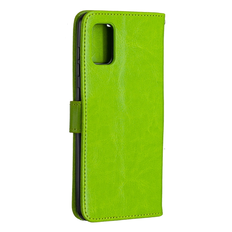 For Samsung Galaxy A31 Crazy Horse Texture Horizontal Flip Leather Case with Holder & Card Slots & Wallet & Photo Frame