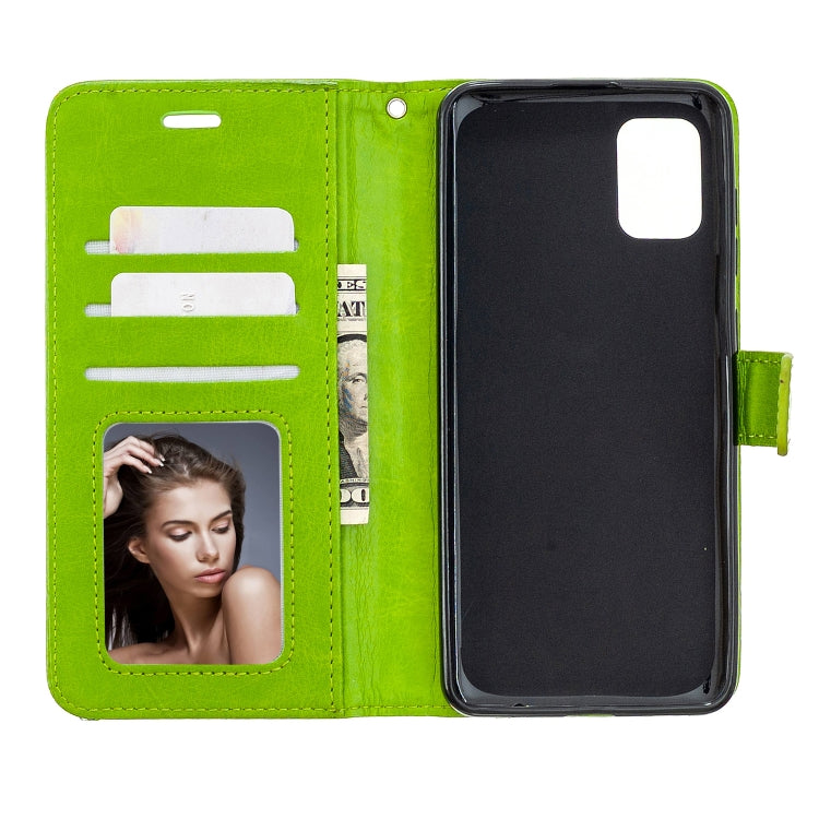 For Samsung Galaxy A31 Crazy Horse Texture Horizontal Flip Leather Case with Holder & Card Slots & Wallet & Photo Frame