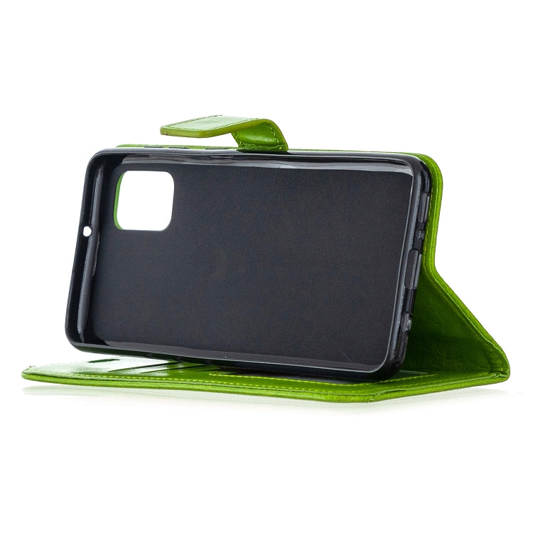 For Samsung Galaxy A31 Crazy Horse Texture Horizontal Flip Leather Case with Holder & Card Slots & Wallet & Photo Frame