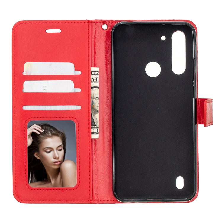 For Motorola Moto G8 Power Lite Crazy Horse Texture Horizontal Flip Leather Case with Holder & Card Slots & Wallet & Photo Frame