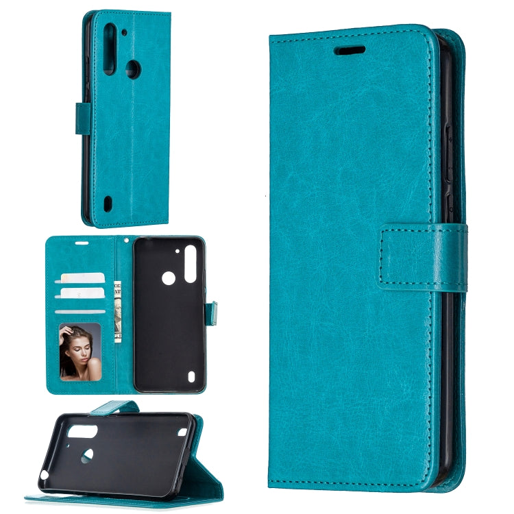 For Motorola Moto G8 Power Lite Crazy Horse Texture Horizontal Flip Leather Case with Holder & Card Slots & Wallet & Photo Frame