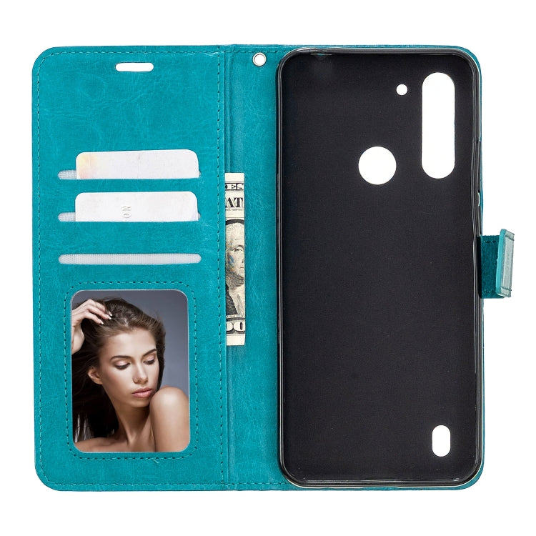For Motorola Moto G8 Power Lite Crazy Horse Texture Horizontal Flip Leather Case with Holder & Card Slots & Wallet & Photo Frame