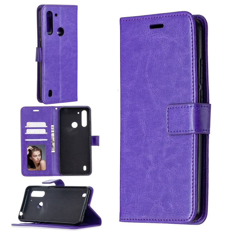 For Motorola Moto G8 Power Lite Crazy Horse Texture Horizontal Flip Leather Case with Holder & Card Slots & Wallet & Photo Frame