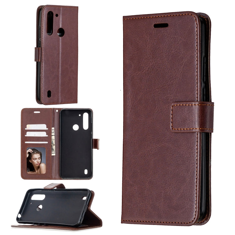 For Motorola Moto G8 Power Lite Crazy Horse Texture Horizontal Flip Leather Case with Holder & Card Slots & Wallet & Photo Frame