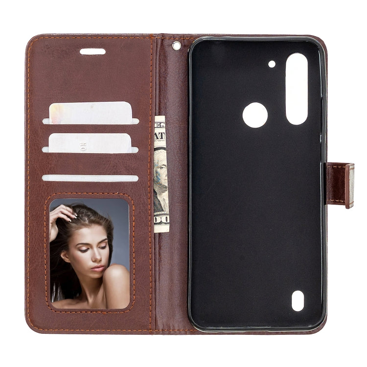For Motorola Moto G8 Power Lite Crazy Horse Texture Horizontal Flip Leather Case with Holder & Card Slots & Wallet & Photo Frame