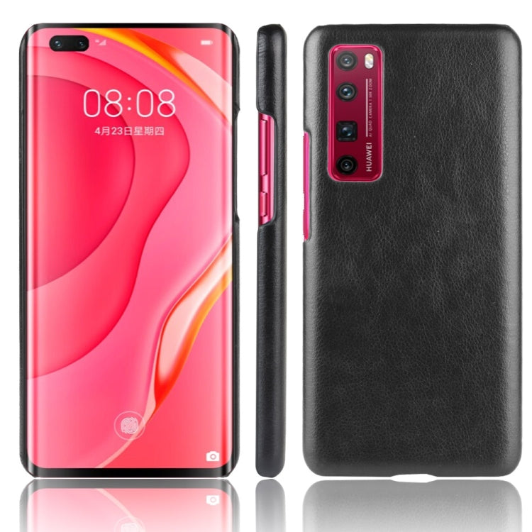 For Huawei Nova 7 Pro Shockproof Litchi Texture PC + PU Case
