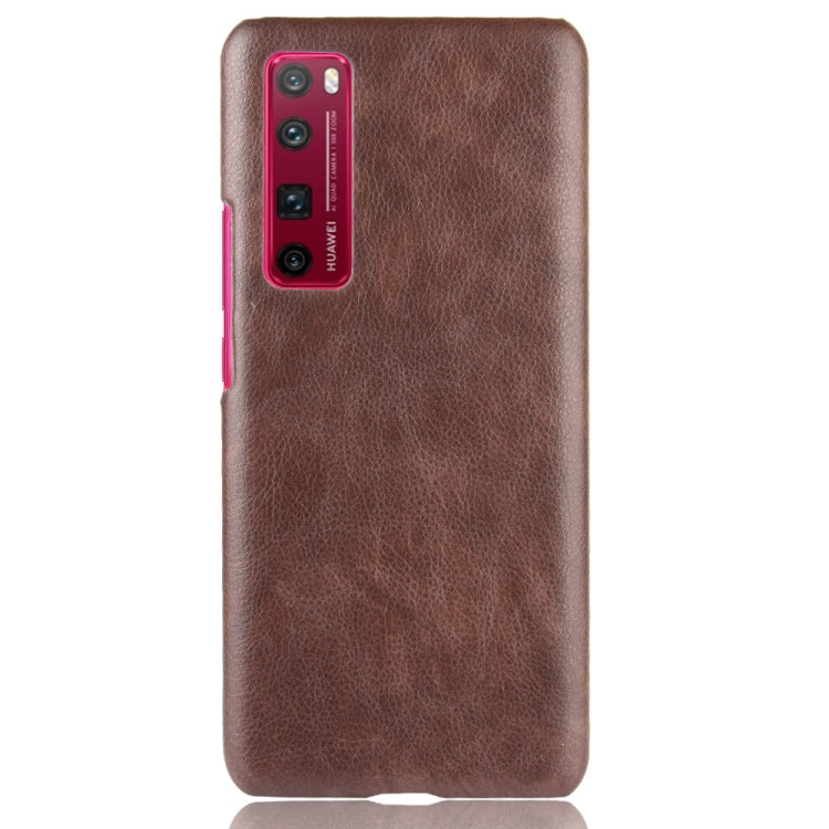 For Huawei Nova 7 Pro Shockproof Litchi Texture PC + PU Case