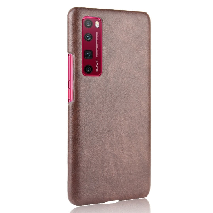 For Huawei Nova 7 Pro Shockproof Litchi Texture PC + PU Case