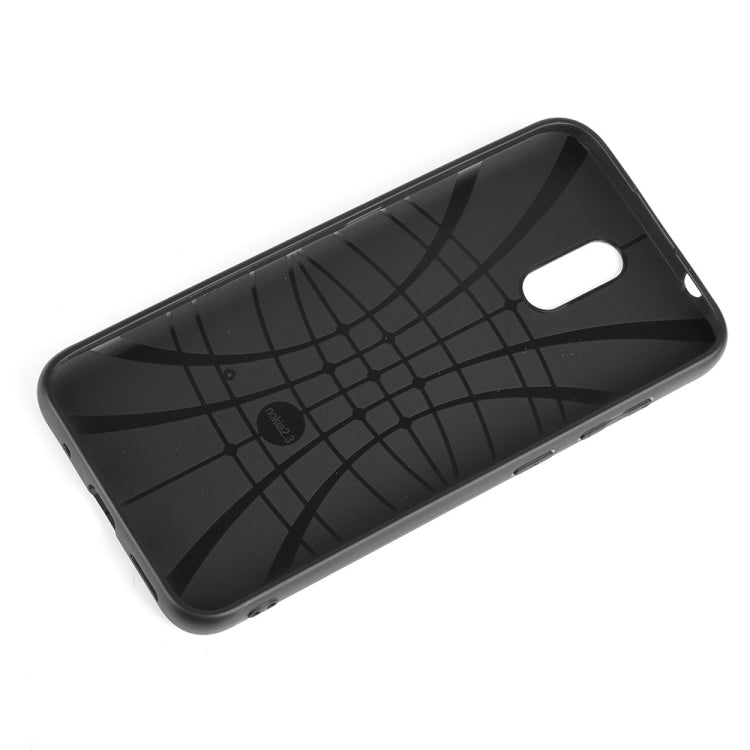 For Nokia 2.3 Shockproof Sewing Cow Pattern Skin PC + PU + TPU Case