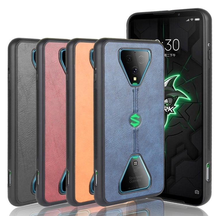 For Xiaomi Black Shark 3 Shockproof Sewing Cow Pattern Skin PC + PU + TPU Case