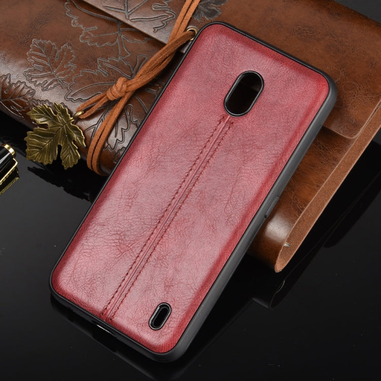 For Nokia 2.2 Shockproof Sewing Cow Pattern Skin PC + PU + TPU Case