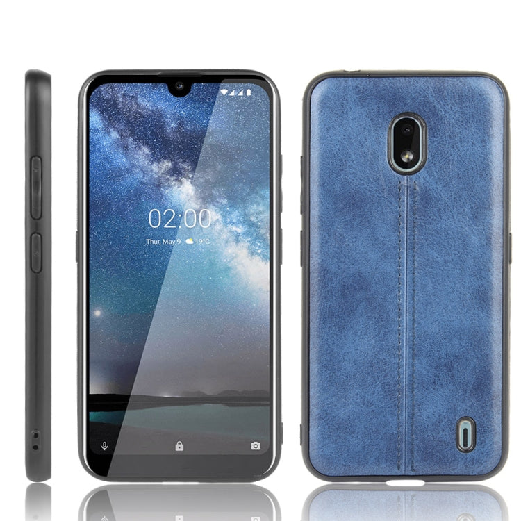 For Nokia 2.2 Shockproof Sewing Cow Pattern Skin PC + PU + TPU Case