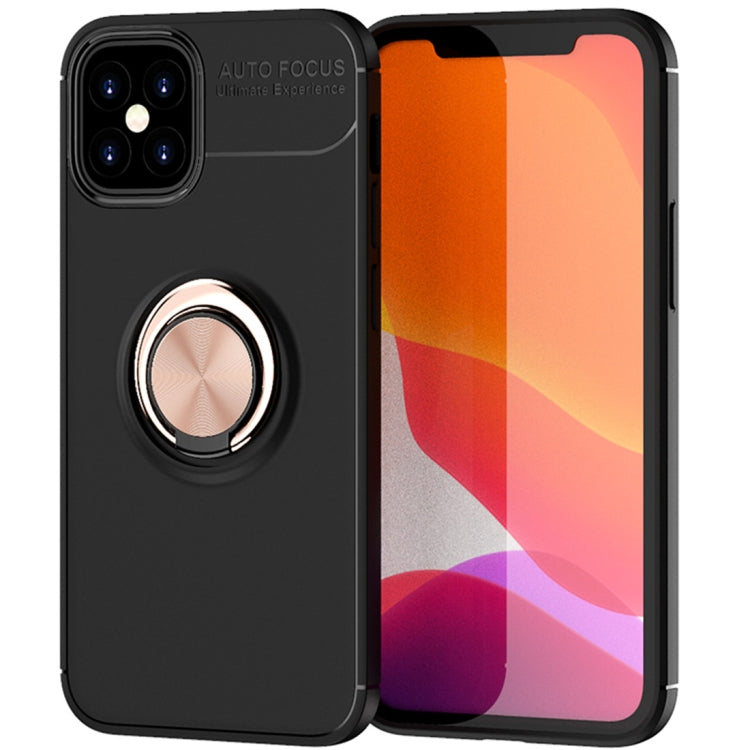 For iPhone 12 mini Metal Ring Holder 360 Degree Rotating TPU Case