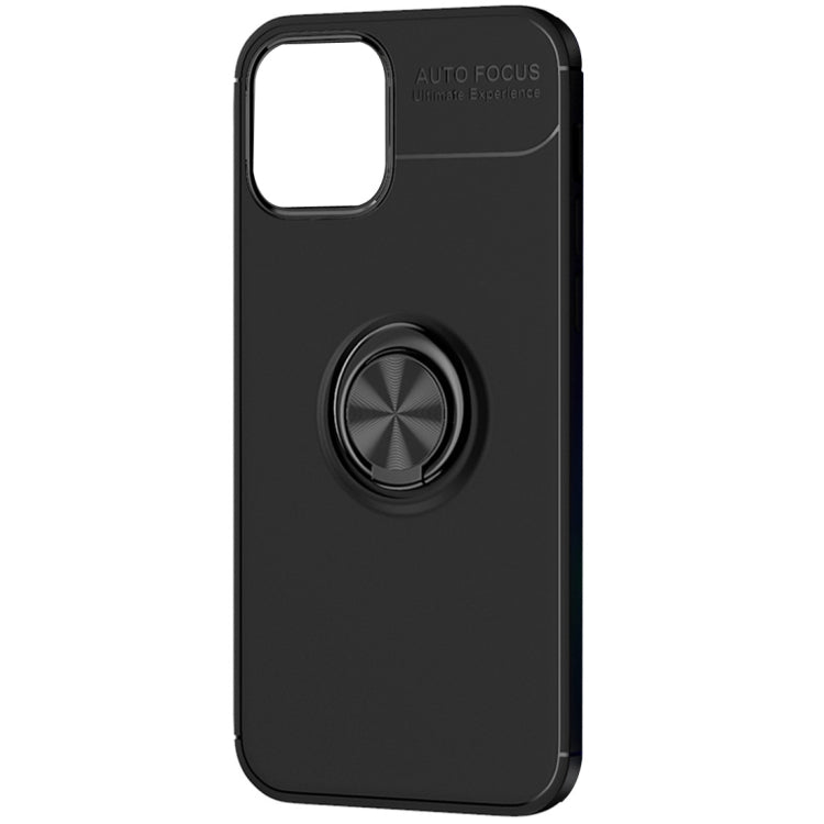 For iPhone 12 / 12 Pro Metal Ring Holder 360 Degree Rotating TPU Case