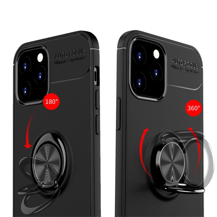 For iPhone 12 / 12 Pro Metal Ring Holder 360 Degree Rotating TPU Case