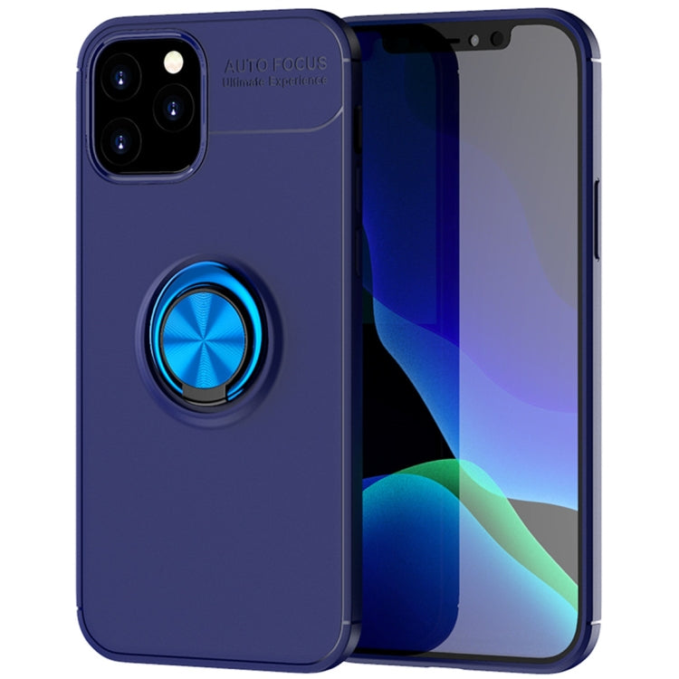 For iPhone 12 / 12 Pro Metal Ring Holder 360 Degree Rotating TPU Case