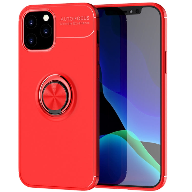 For iPhone 12 / 12 Pro Metal Ring Holder 360 Degree Rotating TPU Case