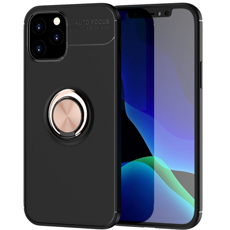 For iPhone 12 / 12 Pro Metal Ring Holder 360 Degree Rotating TPU Case