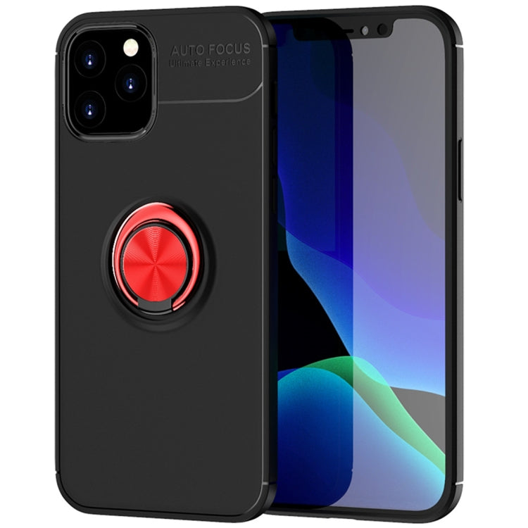 For iPhone 12 / 12 Pro Metal Ring Holder 360 Degree Rotating TPU Case