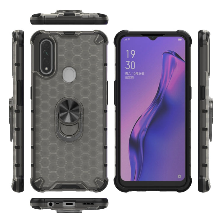 For Xiaomi Redmi Note 7 / Note 7 Pro  Shockproof Honeycomb PC + TPU Ring Holder Protection Case