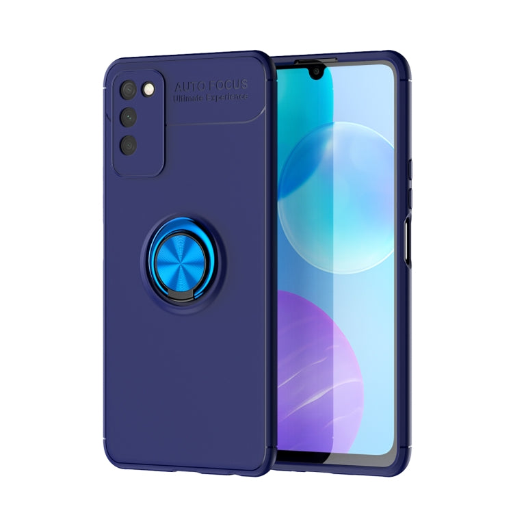 For Huawei Honor 30 Lite Metal Ring Holder 360 Degree Rotating TPU Case