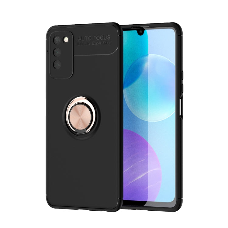For Huawei Honor 30 Lite Metal Ring Holder 360 Degree Rotating TPU Case