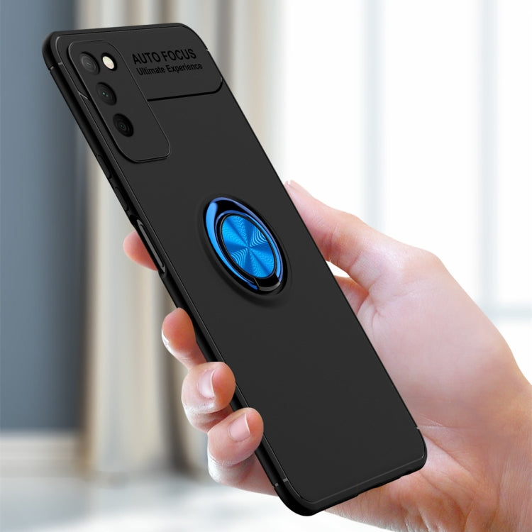 For Huawei Honor 30 Lite Metal Ring Holder 360 Degree Rotating TPU Case