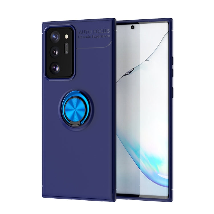 For Samsung Galaxy Note20 Ultra Metal Ring Holder 360 Degree Rotating TPU Case