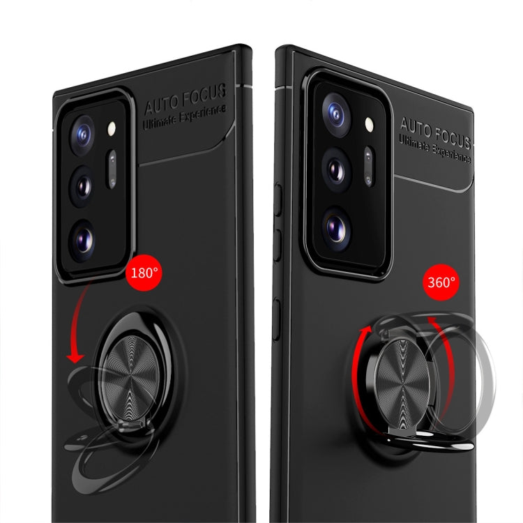 For Samsung Galaxy Note20 Ultra Metal Ring Holder 360 Degree Rotating TPU Case