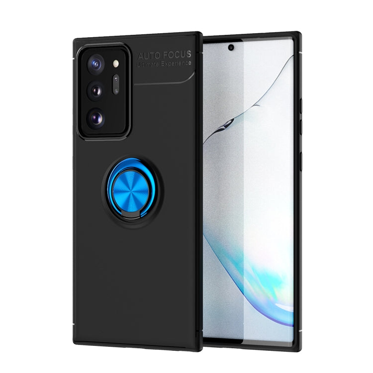 For Samsung Galaxy Note20 Ultra Metal Ring Holder 360 Degree Rotating TPU Case