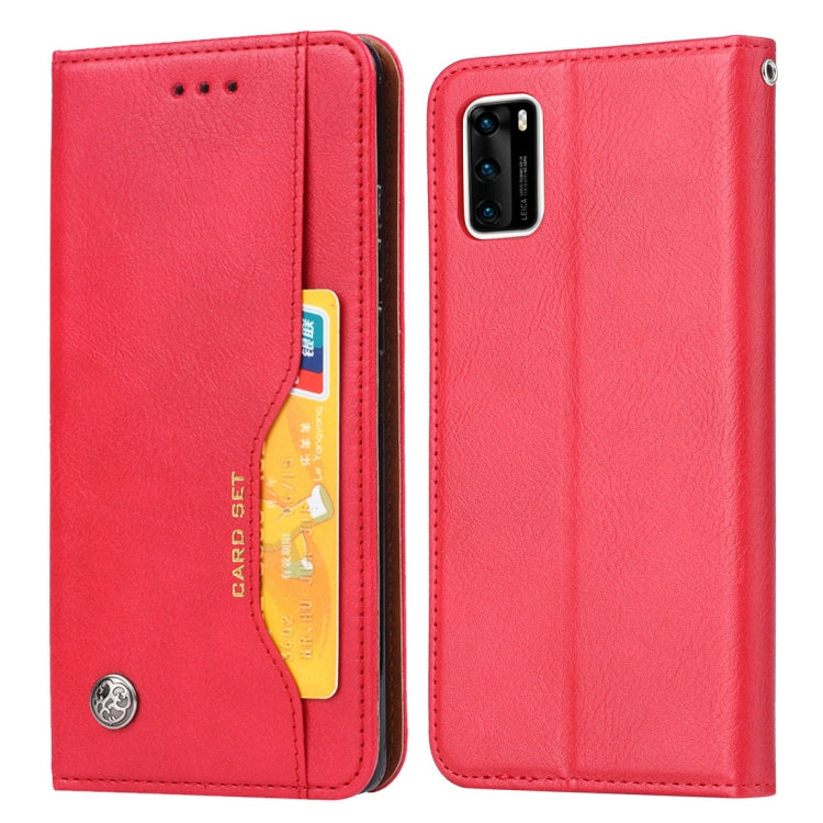 For Samsung Galaxy A41 (EU Version) Knead Skin Texture Horizontal Flip Leather Case with Photo Frame & Holder & Card Slots & Wallet