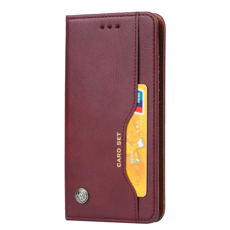 For Samsung Galaxy A41 (EU Version) Knead Skin Texture Horizontal Flip Leather Case with Photo Frame & Holder & Card Slots & Wallet