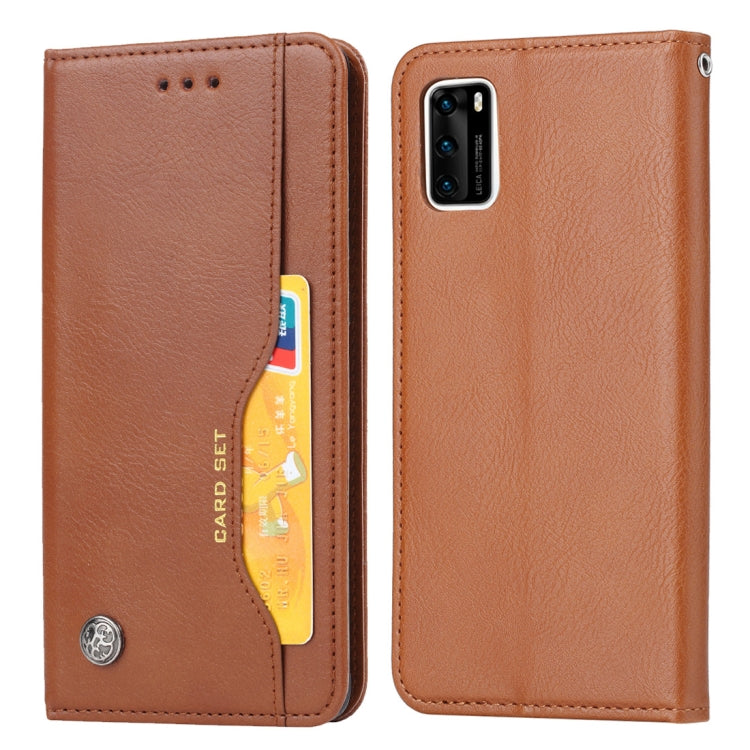 For Samsung Galaxy A41 (EU Version) Knead Skin Texture Horizontal Flip Leather Case with Photo Frame & Holder & Card Slots & Wallet