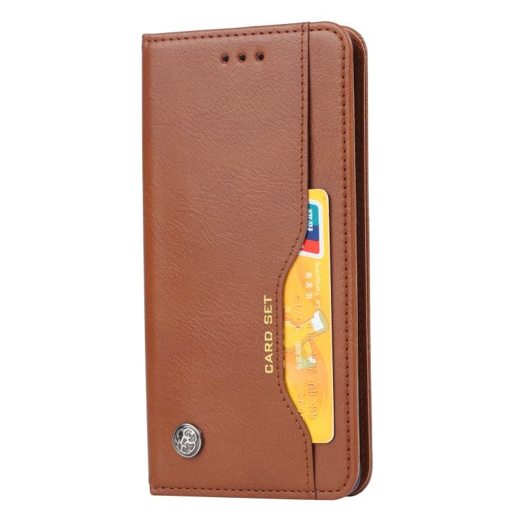 For Samsung Galaxy A41 (EU Version) Knead Skin Texture Horizontal Flip Leather Case with Photo Frame & Holder & Card Slots & Wallet