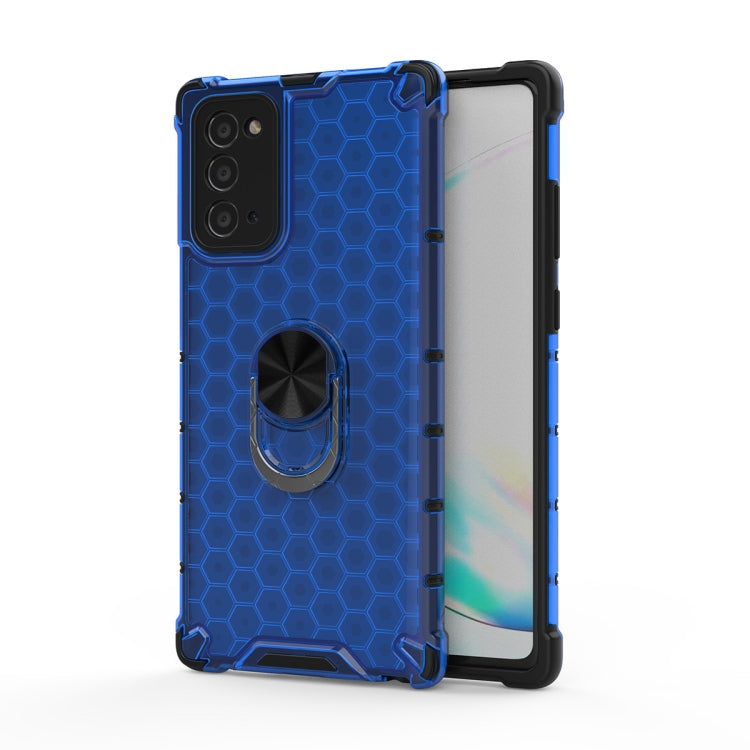 For Samsung Galaxy Note 20 Shockproof Honeycomb PC + TPU Ring Holder Protection Case