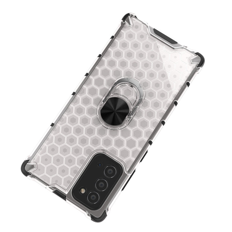For Samsung Galaxy Note 20 Shockproof Honeycomb PC + TPU Ring Holder Protection Case