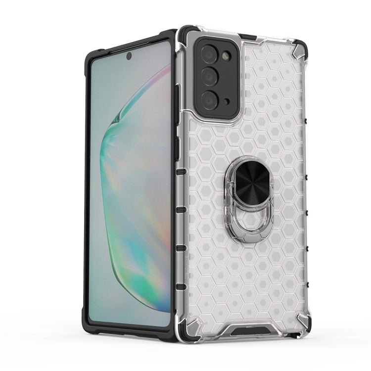 For Samsung Galaxy Note 20 Shockproof Honeycomb PC + TPU Ring Holder Protection Case