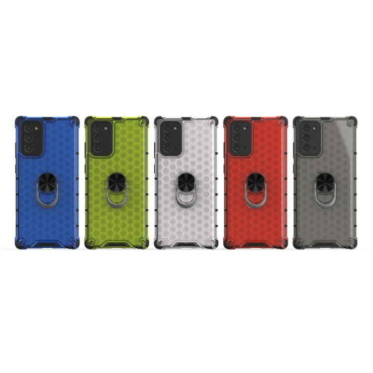 For Samsung Galaxy Note 20 Shockproof Honeycomb PC + TPU Ring Holder Protection Case