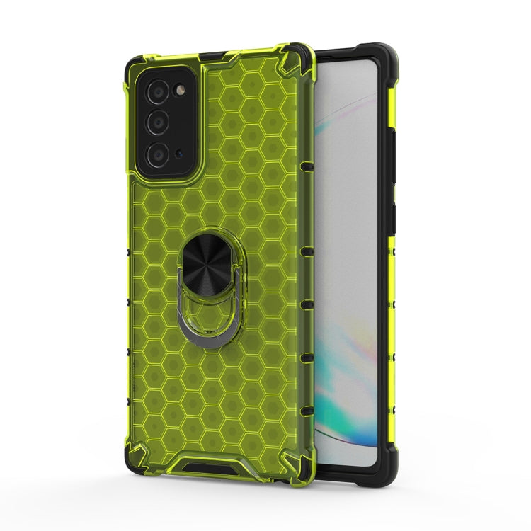 For Samsung Galaxy Note 20 Shockproof Honeycomb PC + TPU Ring Holder Protection Case